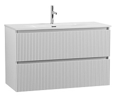 BelBagno Тумба с раковиной Uno 100 подвесная Bianco Opaco с раковиной BB-8099-100